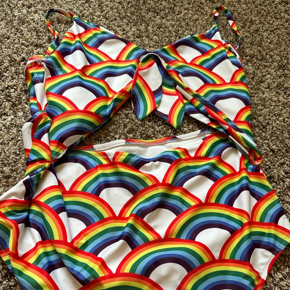 Rainbow One Piece Swimsuit